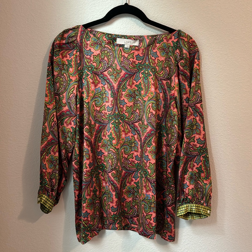 NWT LOFT Long Sleeve Blouse